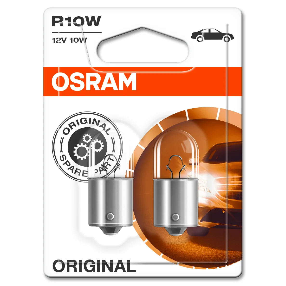 R10W 12V Glødelampe Osram 2pakke