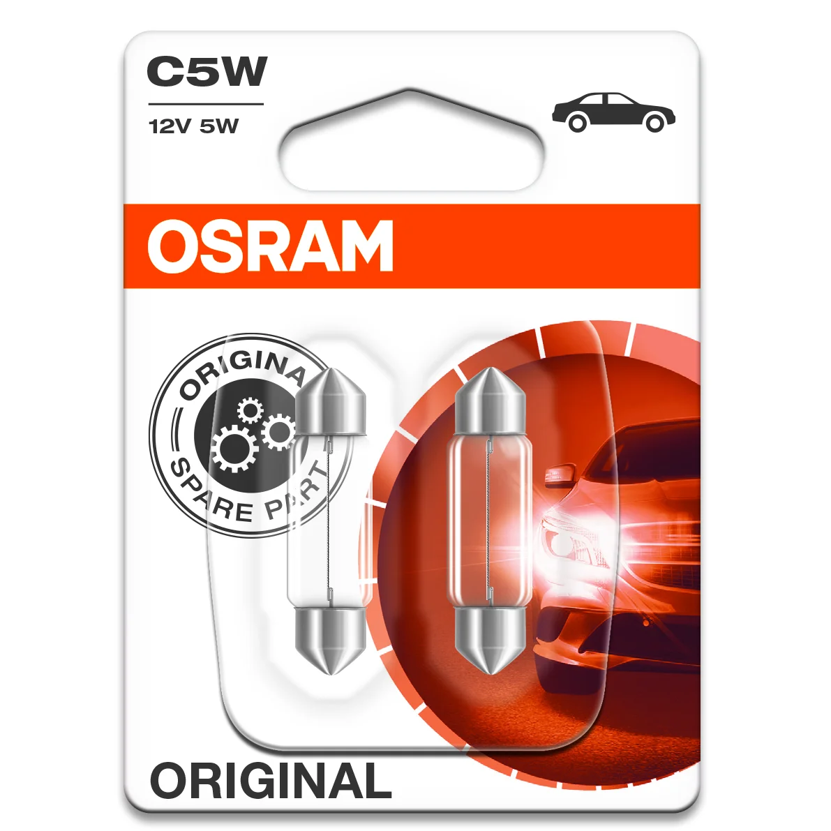 C5W 12V Spolepære 35mm Osram