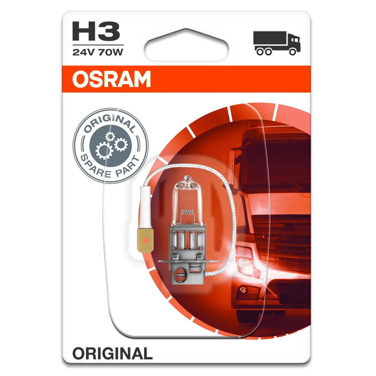 H3 Lys 24V-70W, Osram Original.