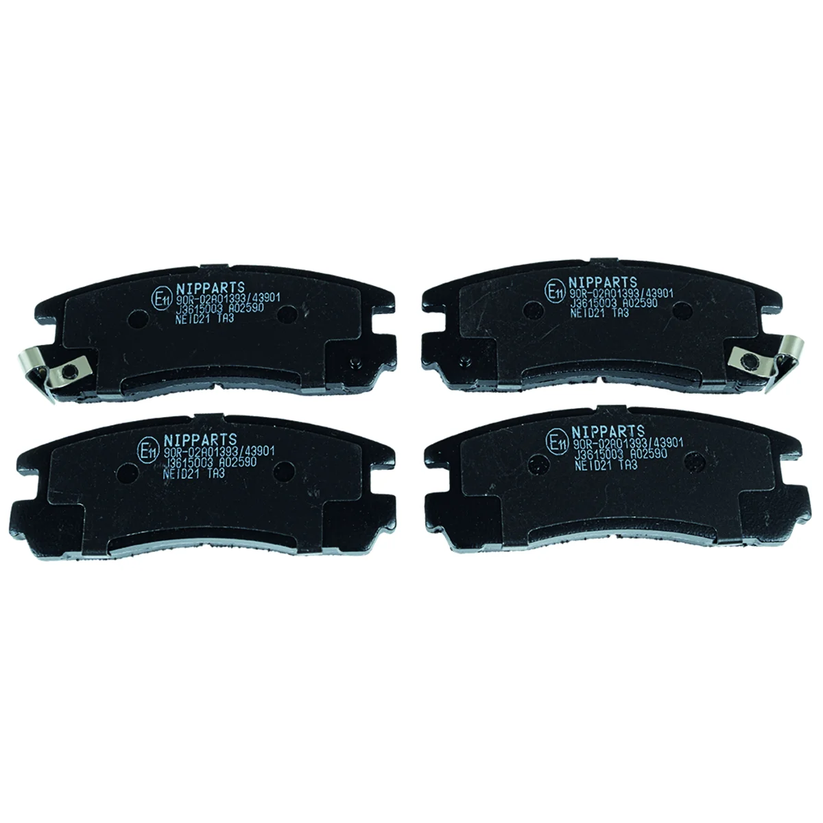 Bremseklodsesæt, Bagaksel