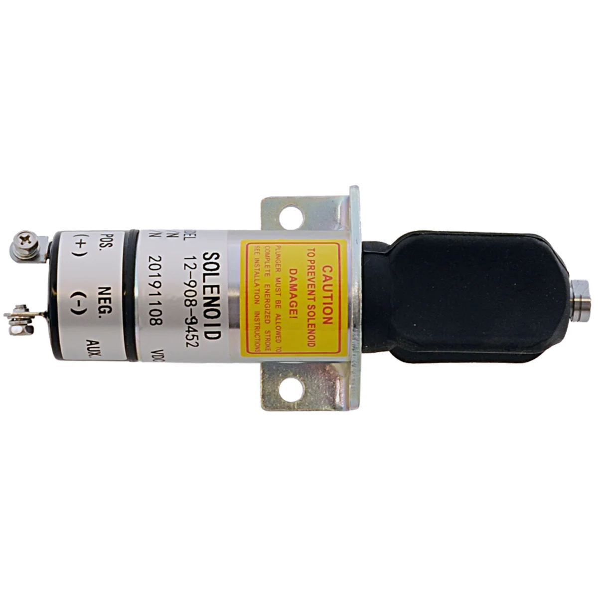 Stoprelæ Solenoid 12V, 2 terminaler