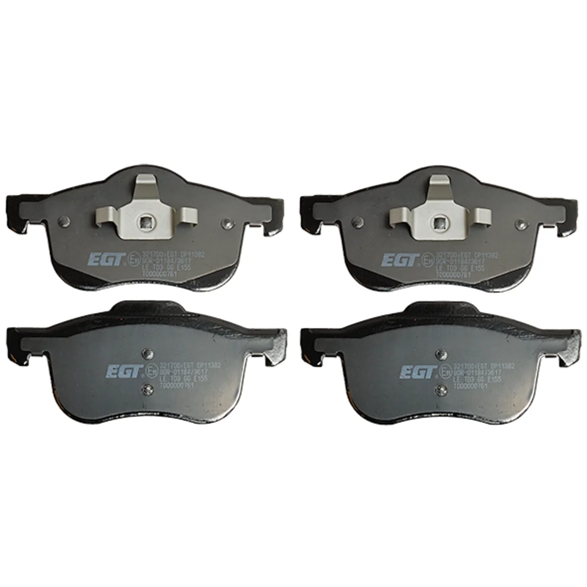 Bremseklodsessæt, Framaxel