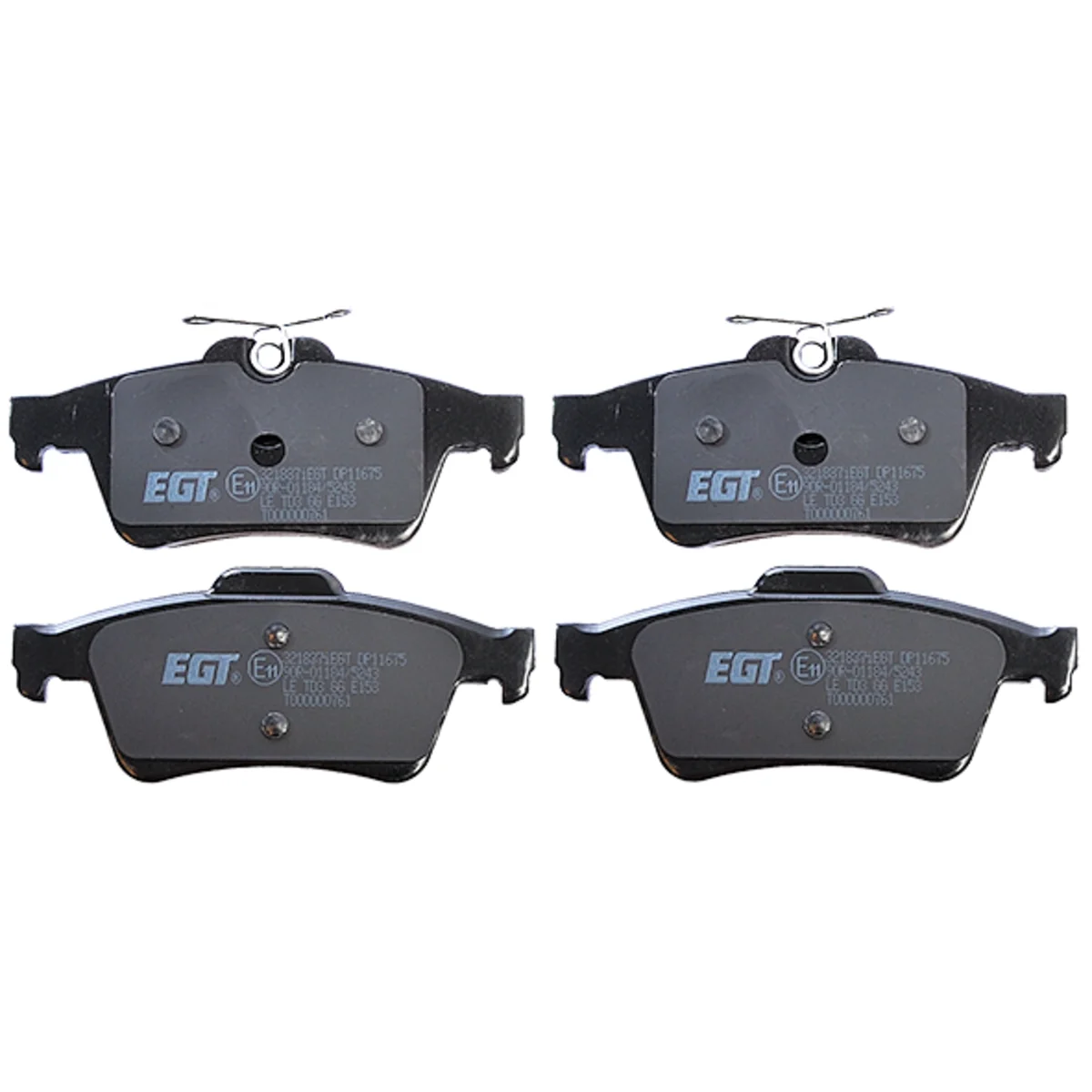 Bremseklodsesæt, Bagaksel