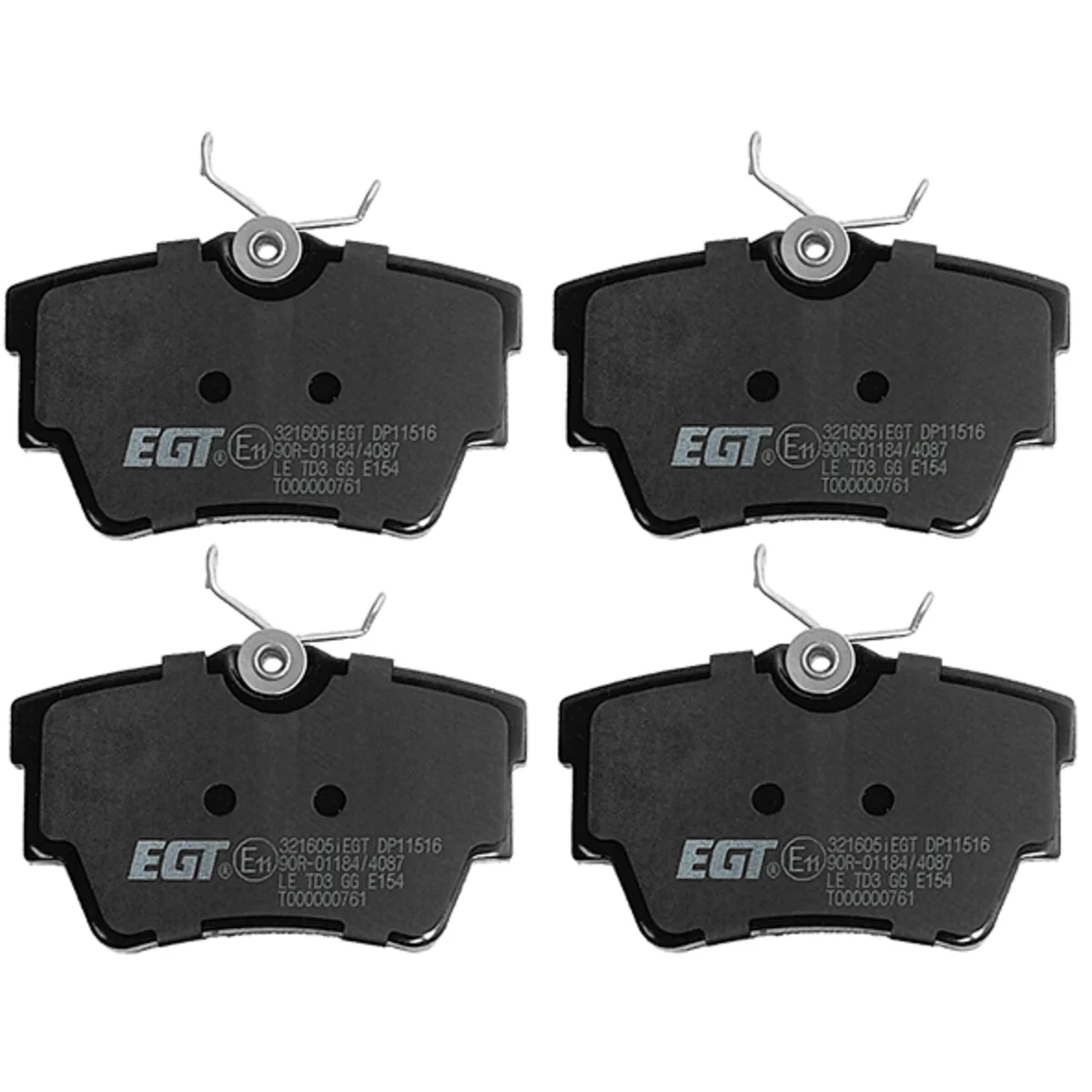 Bremseklodsesæt, Bagaksel