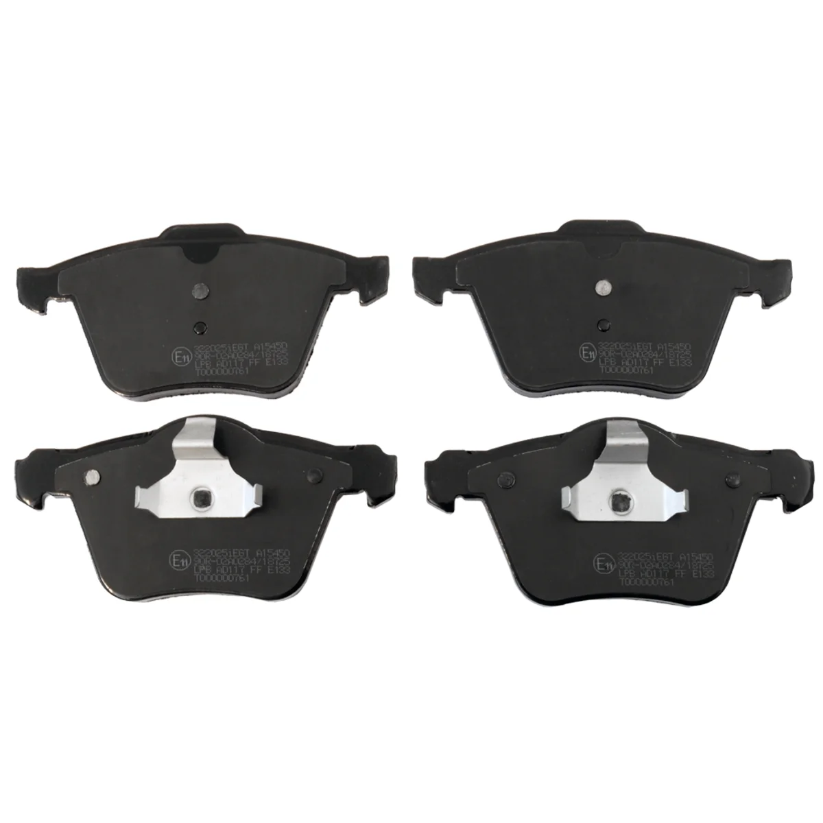 Bremseklodsessæt, Framaxel