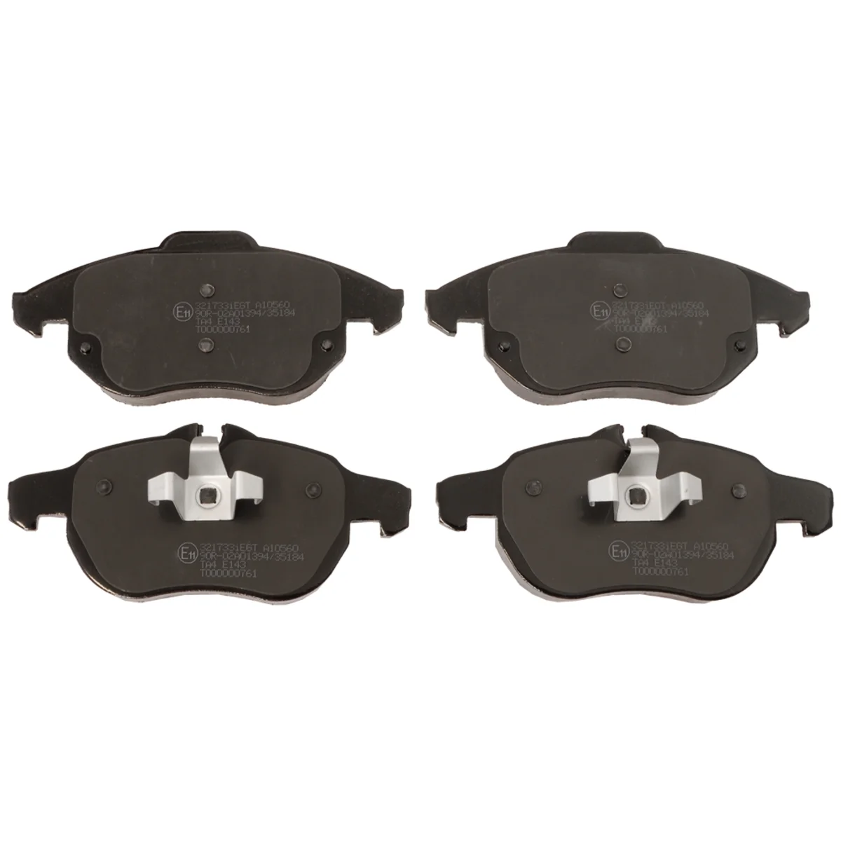 Bremseklodsessæt, Framaxel