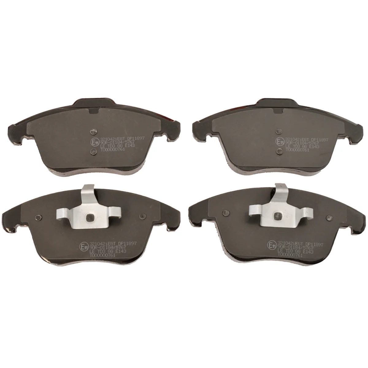 Bremseklodsessæt, Framaxel