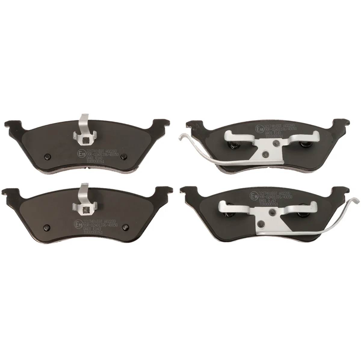 Bremseklodsesæt, Bagaksel