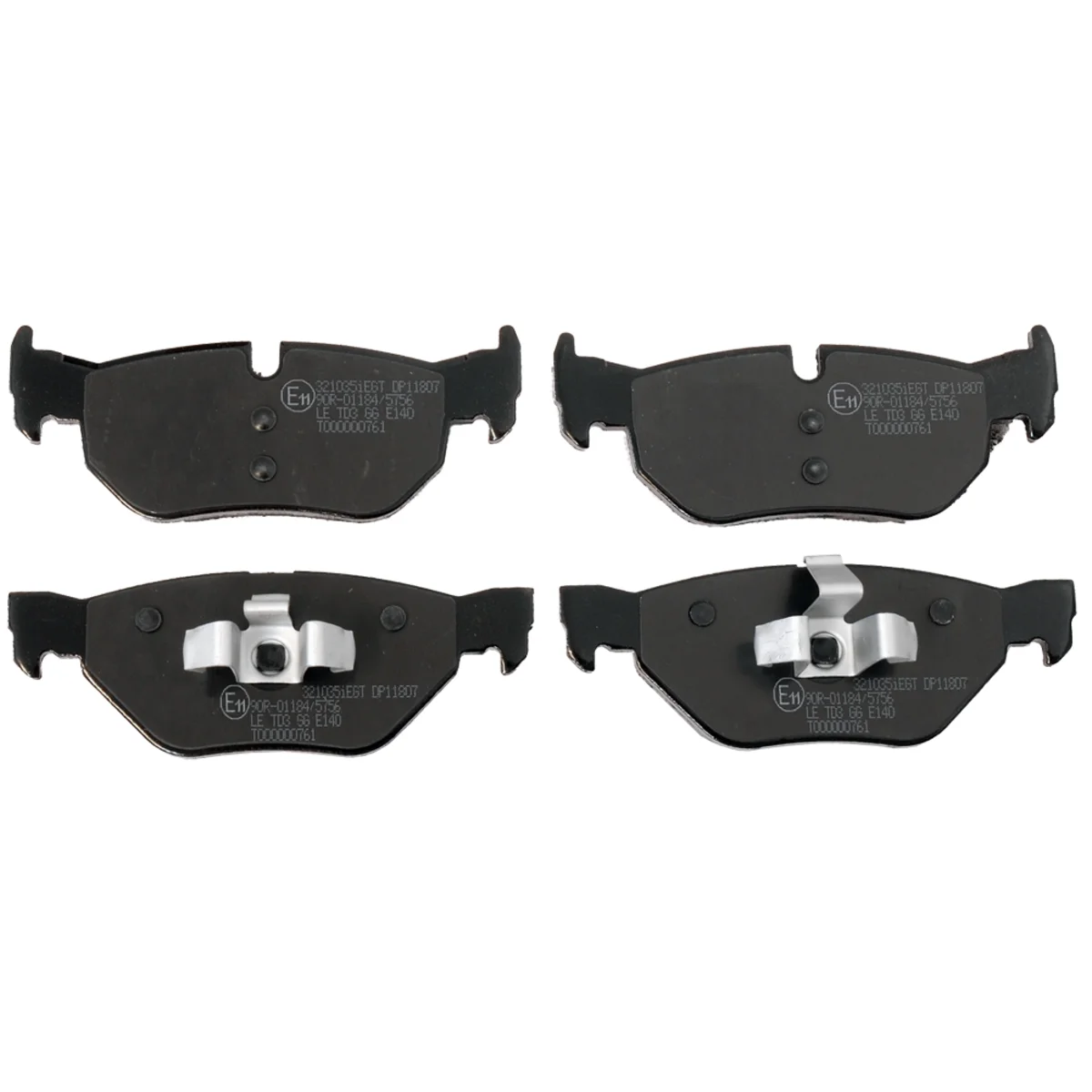 Bremseklodsesæt, Bagaksel