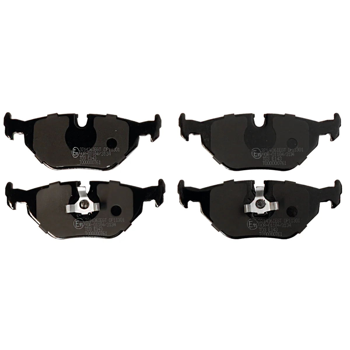 Bremseklodsesæt, Bagaksel