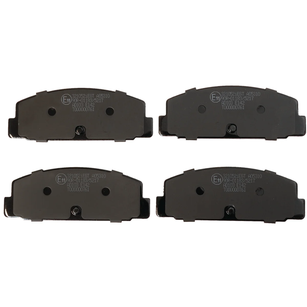 Bremseklodsesæt, Bagaksel