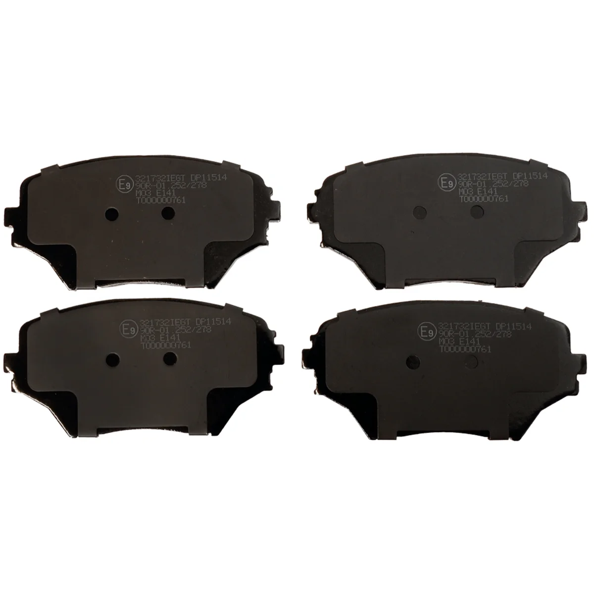 Bremseklodsessæt, Framaxel