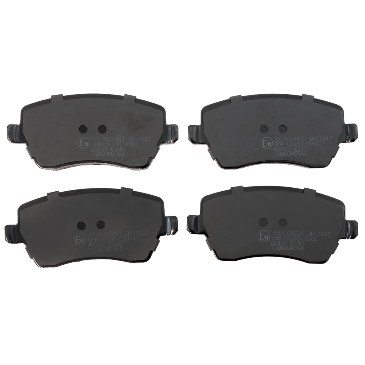 Bremseklodsessæt, Framaxel