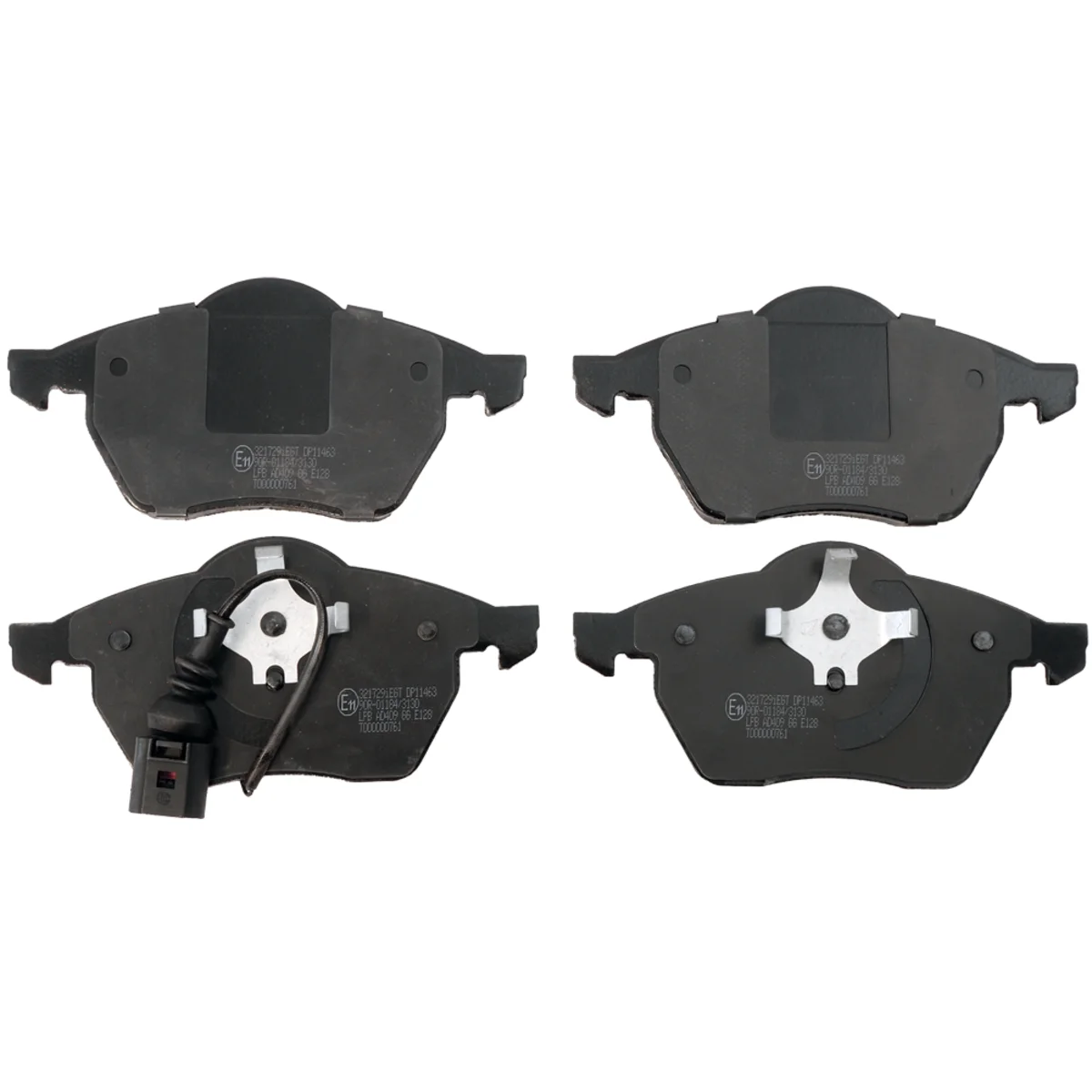 Bremseklodsessæt, Framaxel