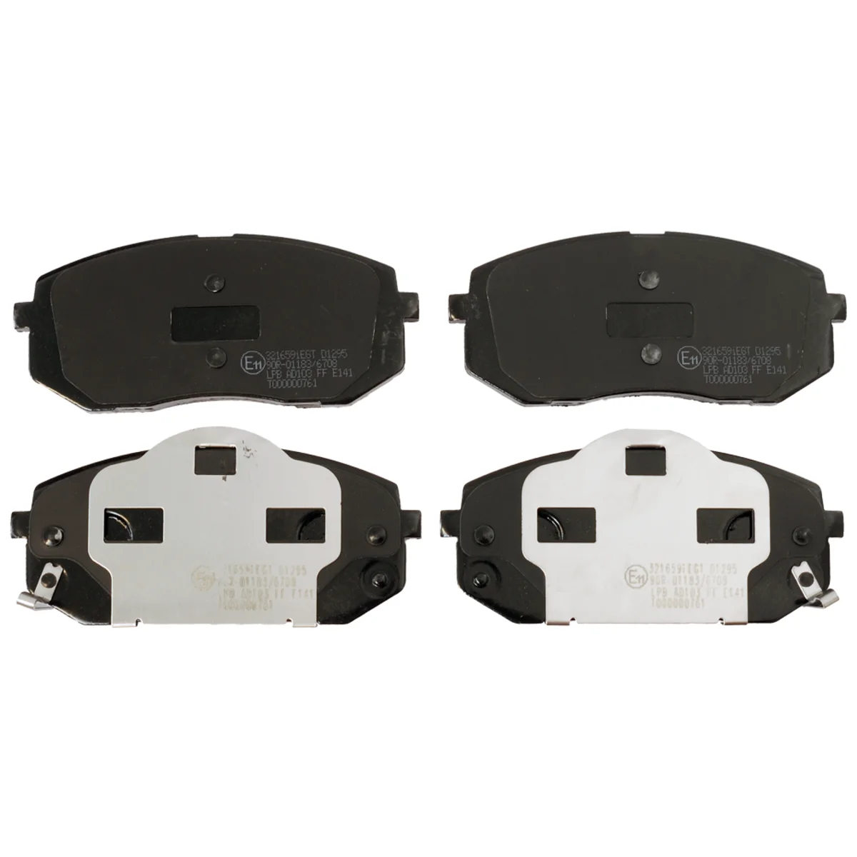 Bremseklodsessæt, Framaxel