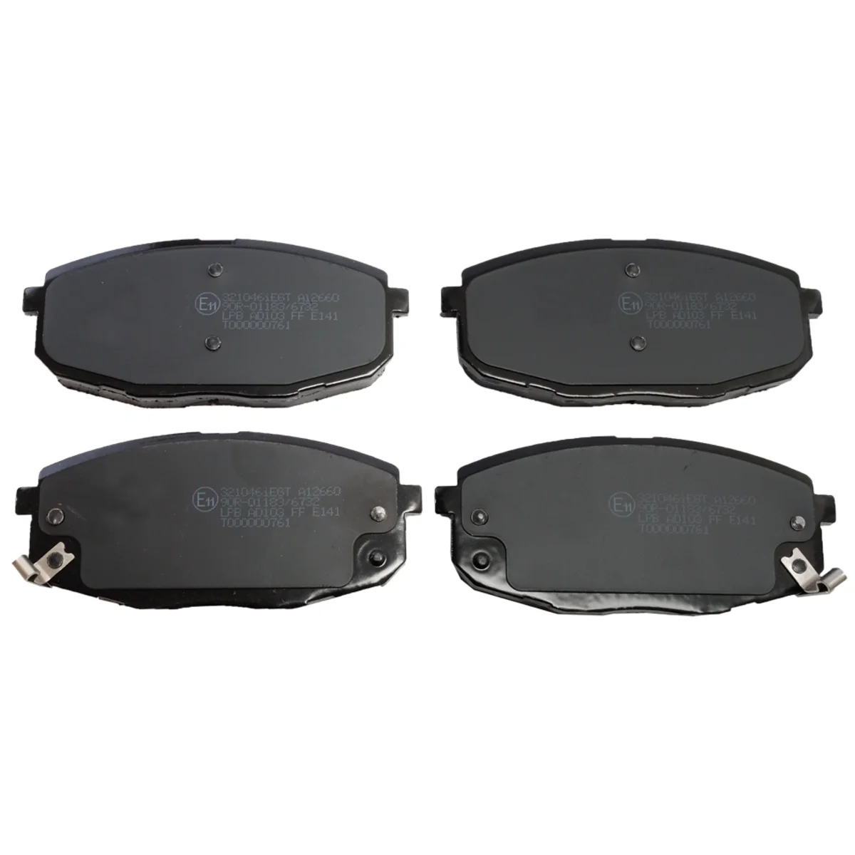 Bremseklodsessæt, Framaxel