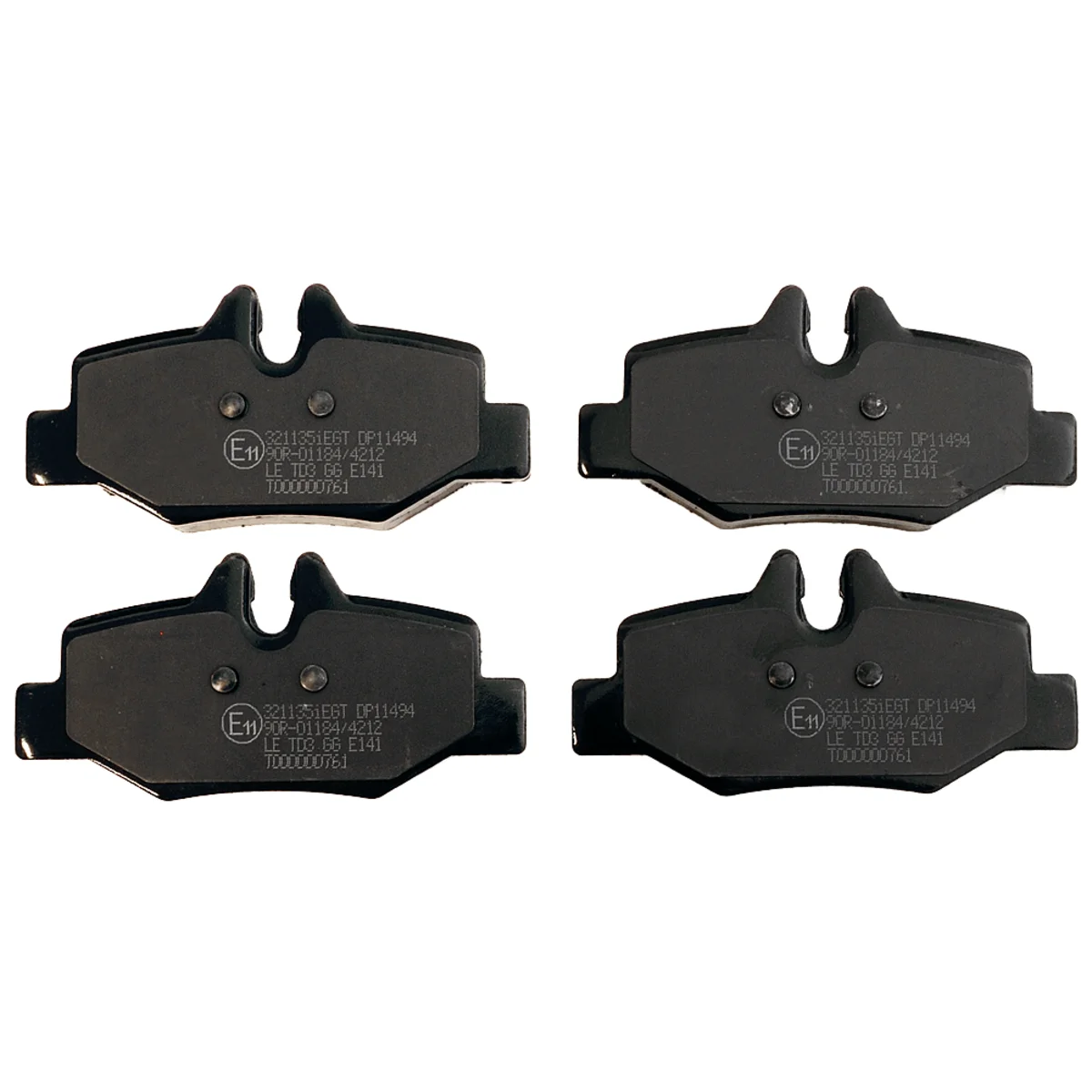 Bremseklodsesæt, Bagaksel