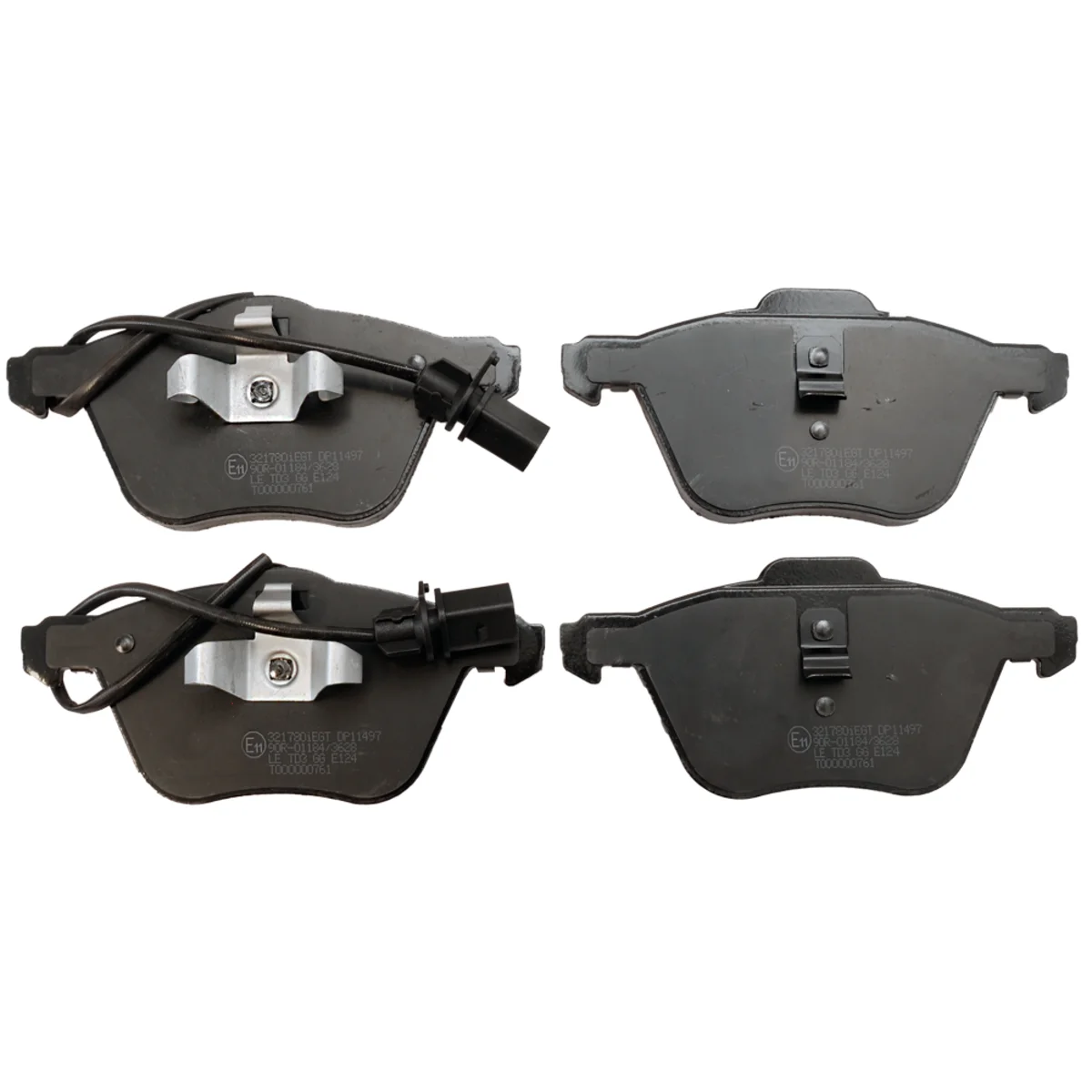 Bremseklodsessæt, Framaxel