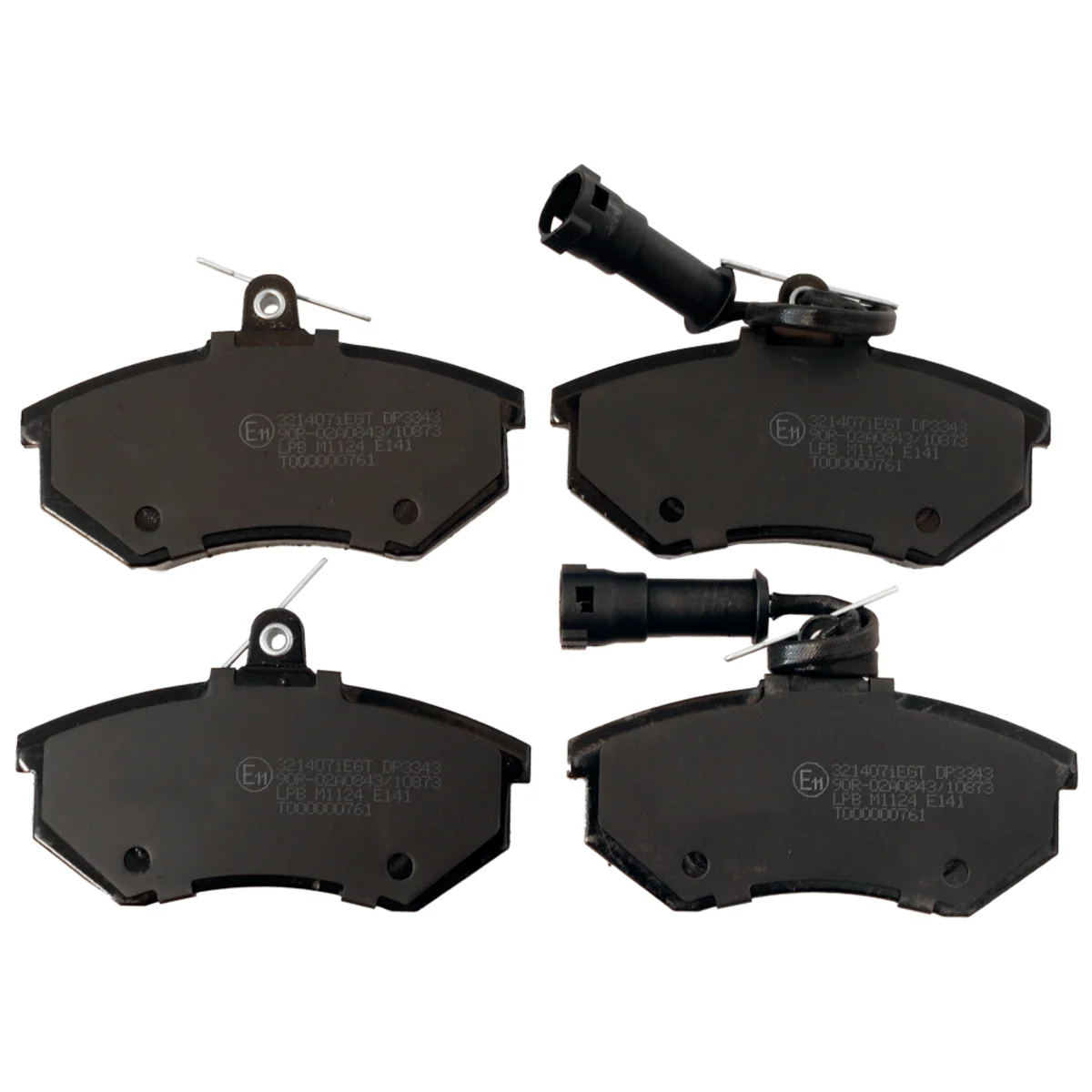 Bremseklodsessæt, Framaxel