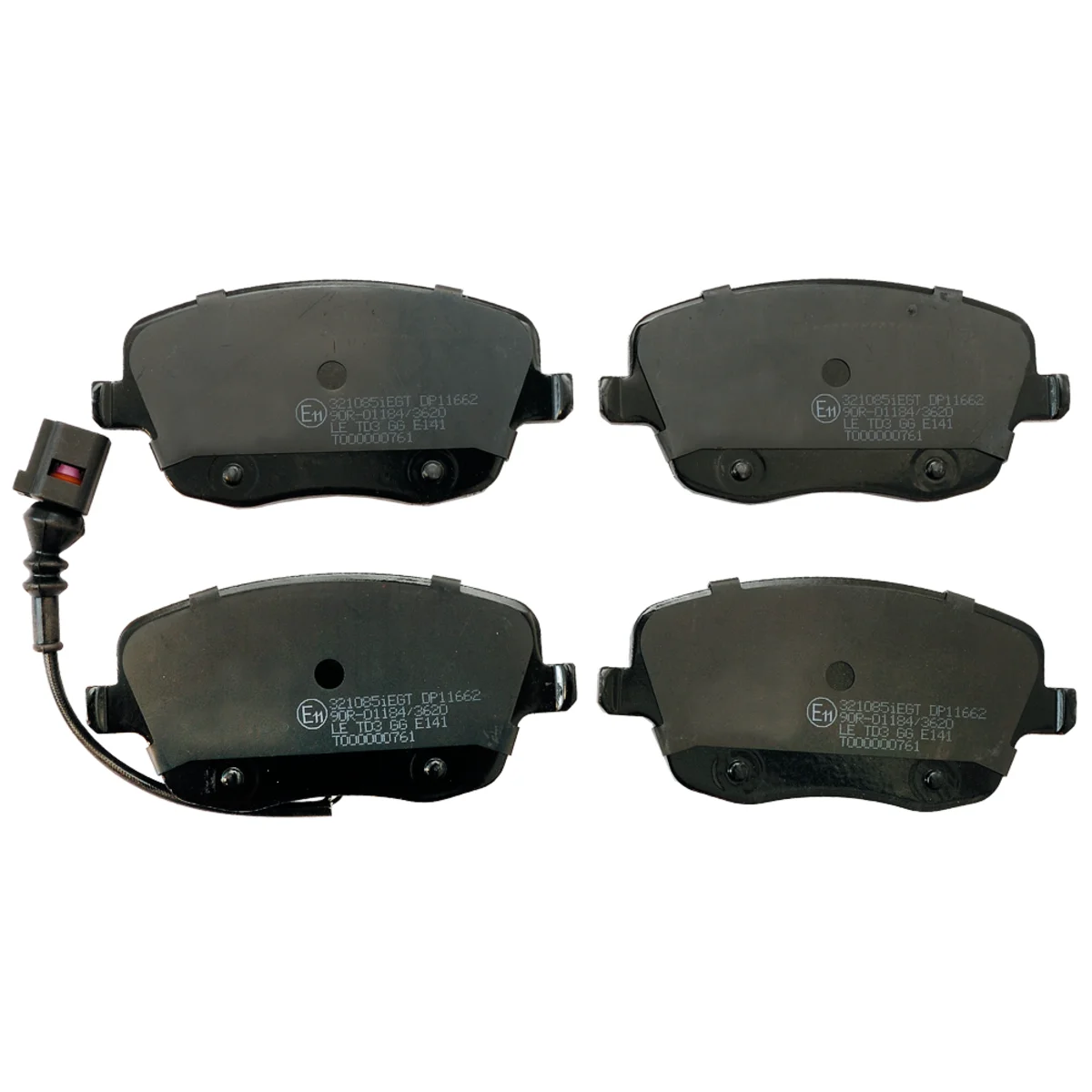 Bremseklodsessæt, Framaxel