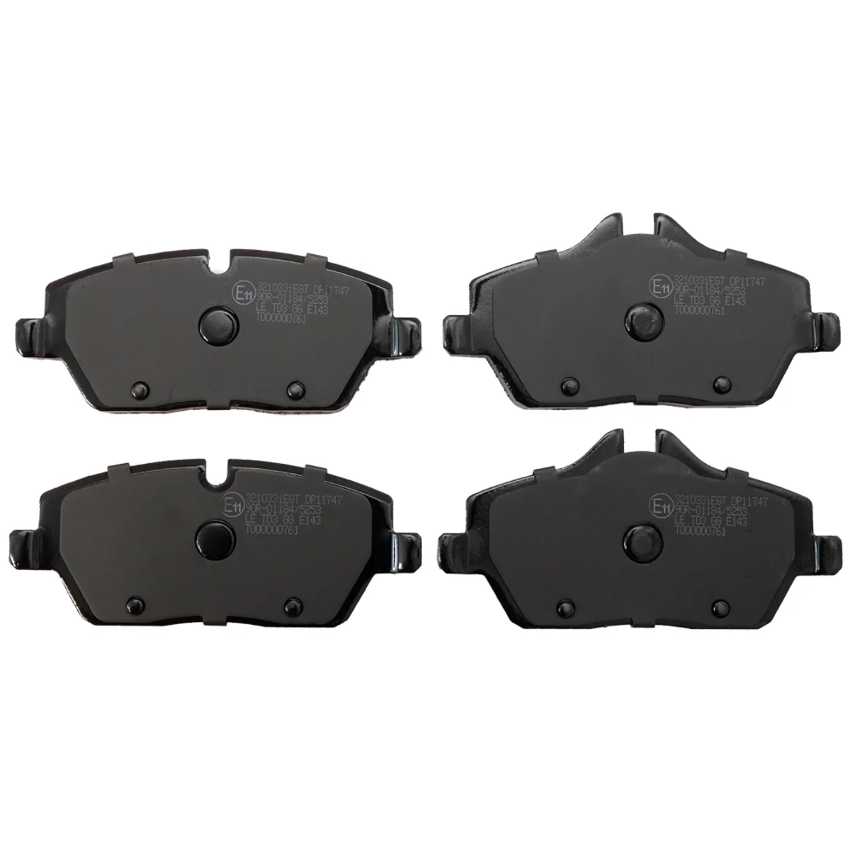 Bremseklodsessæt, Framaxel