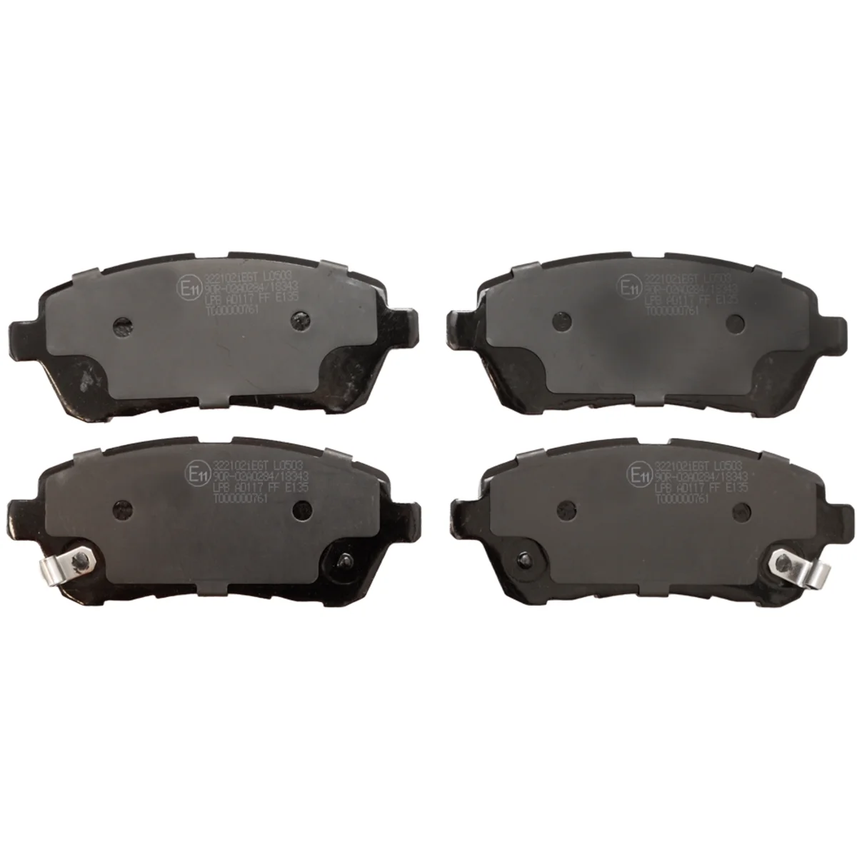 Bremseklodsessæt, Framaxel