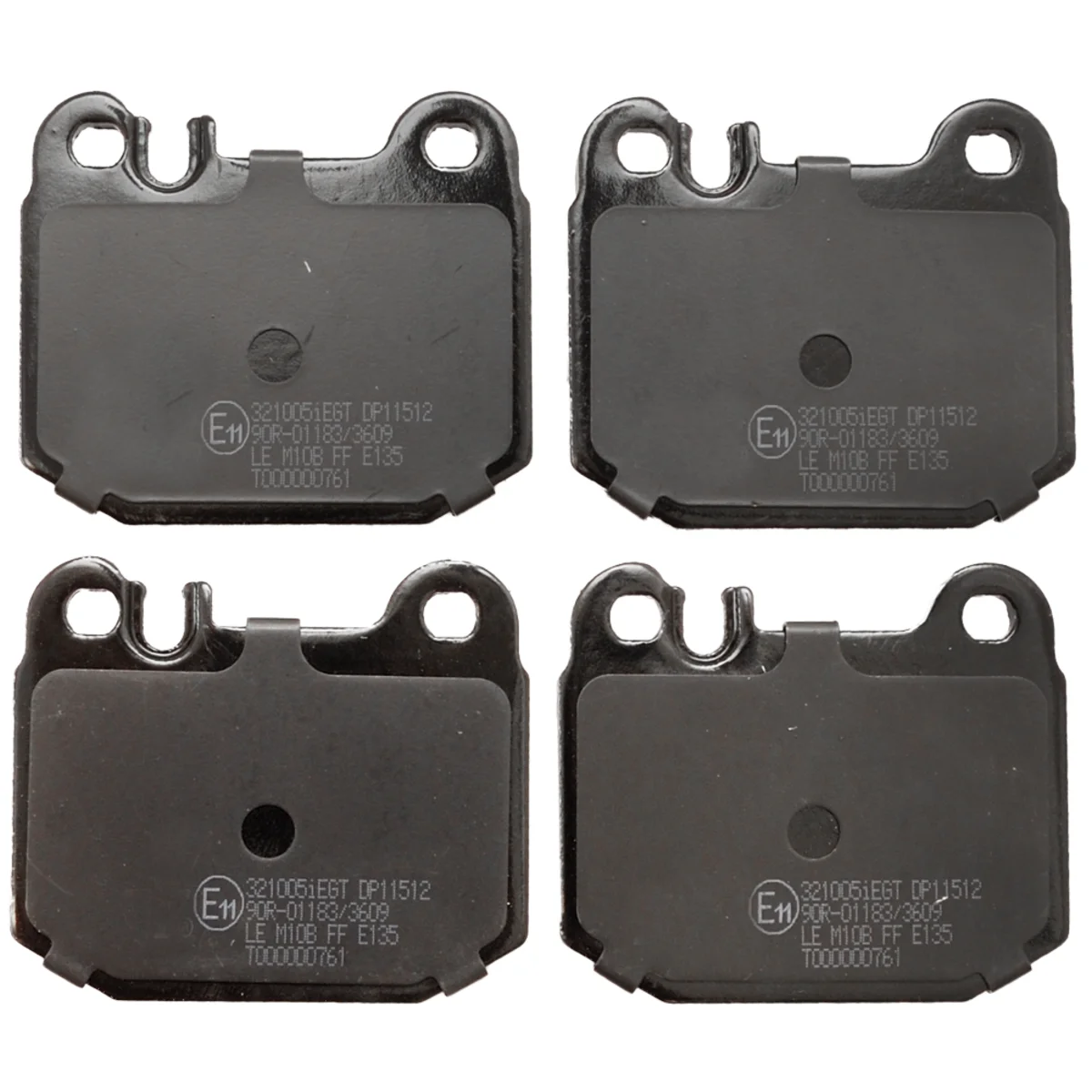 Bremseklodsesæt, Bagaksel