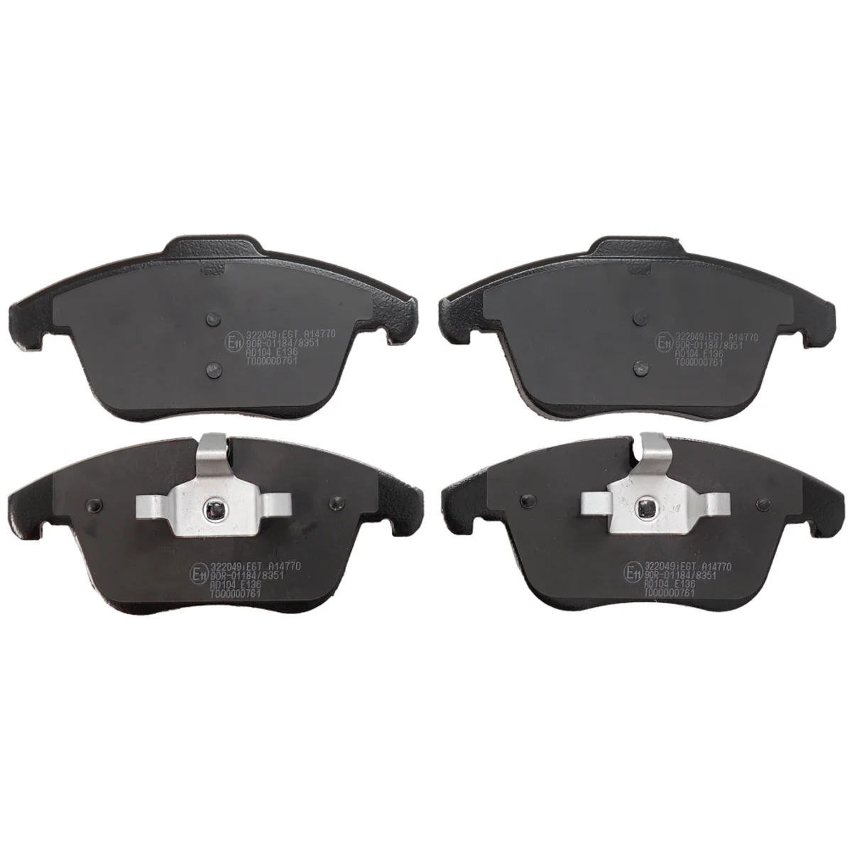 Bremseklodsessæt, Framaxel