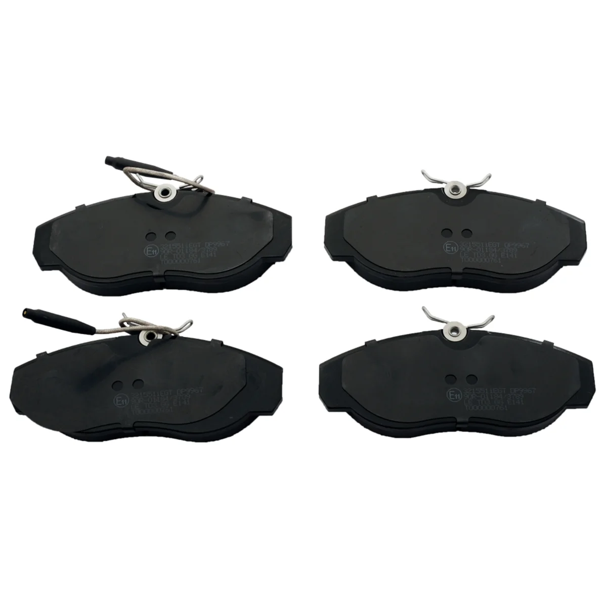 Bremseklodsessæt, Framaxel