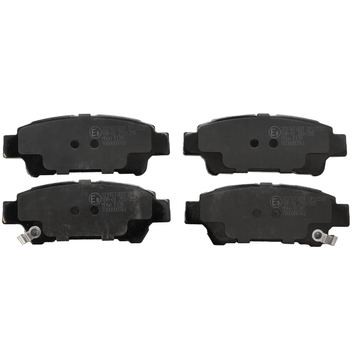 Bremseklodsesæt, Bagaksel