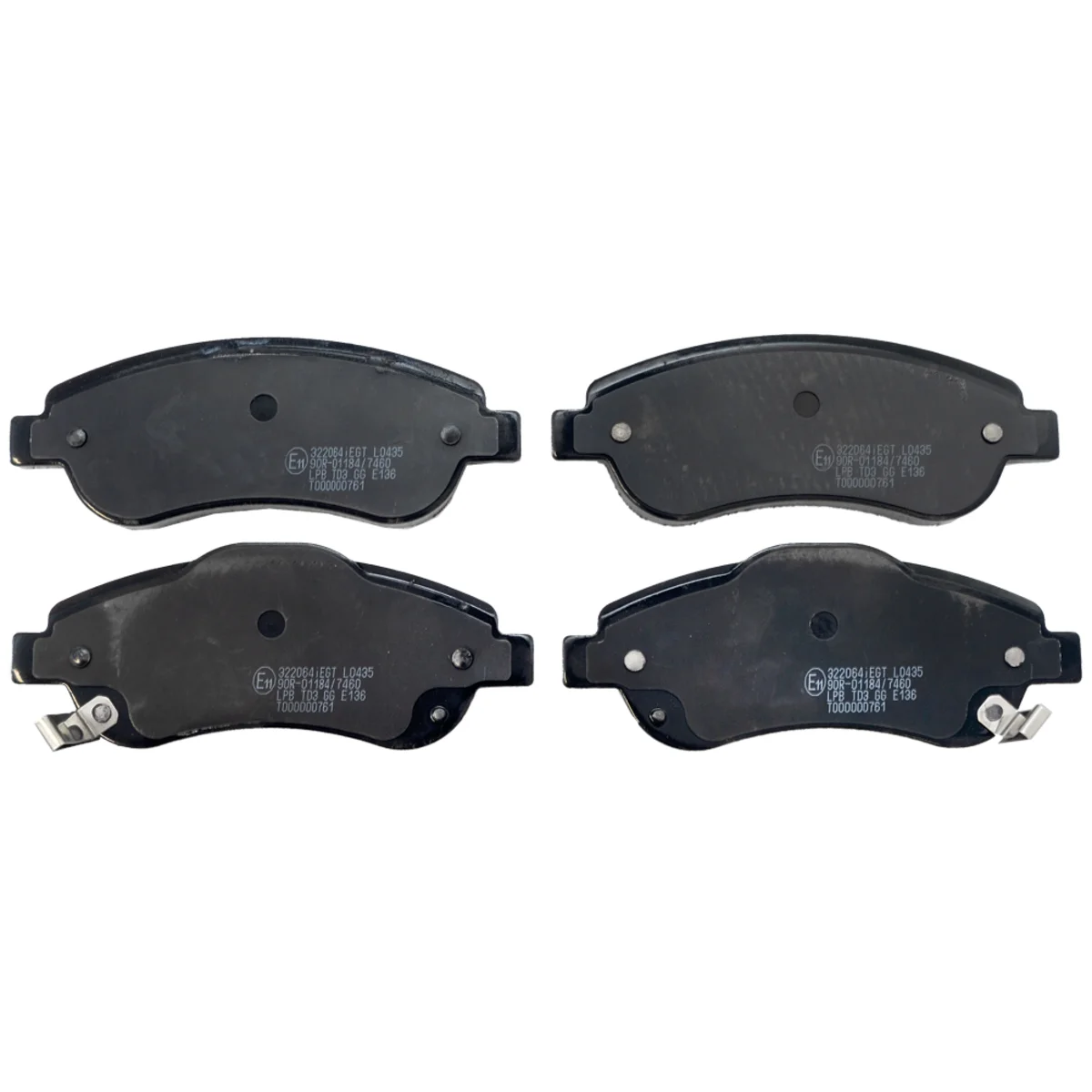 Bremseklodsessæt, Framaxel