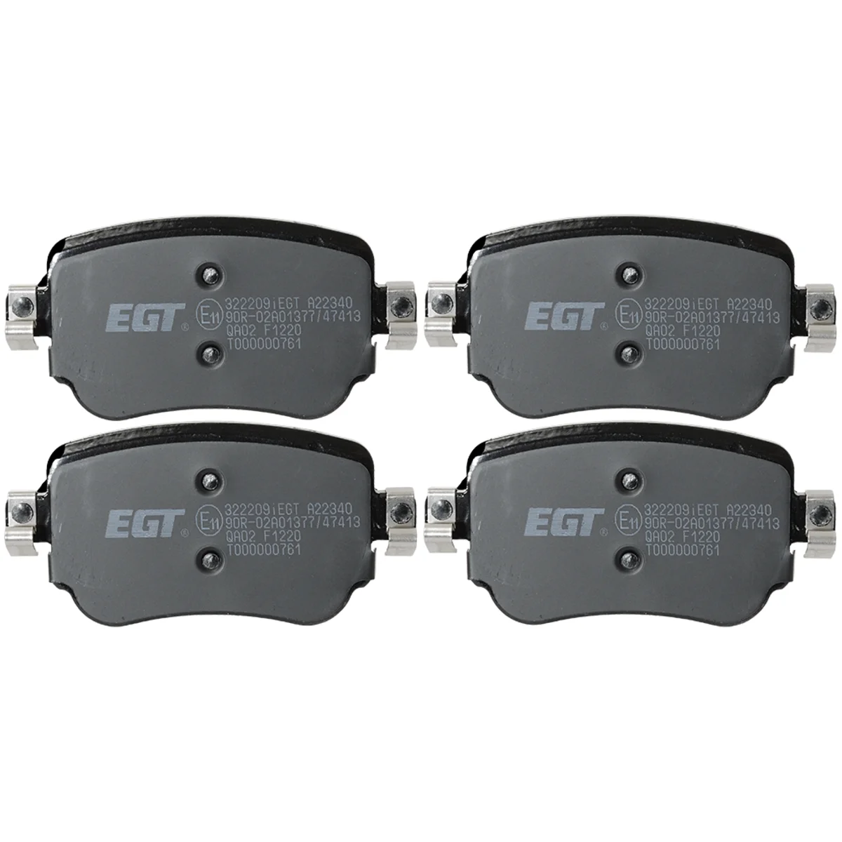 Bremseklodsesæt, Bagaksel