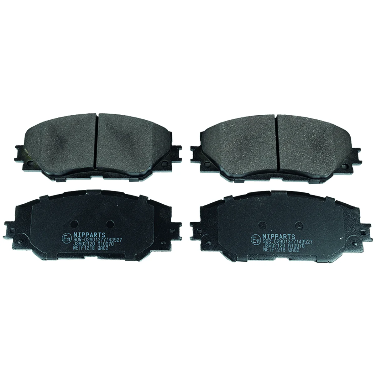 Bremseklodsessæt, Framaxel