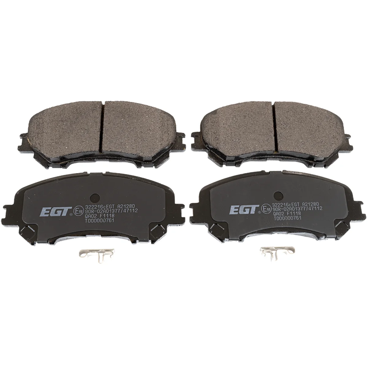 Bremseklodsessæt, Framaxel