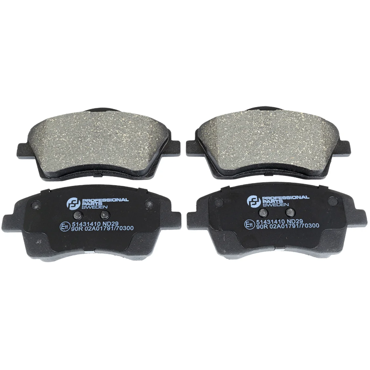 Bremseklodsessæt, Framaxel