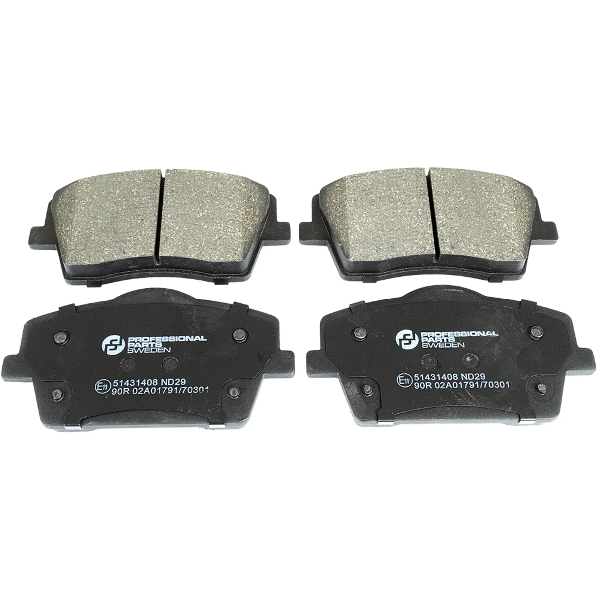 Bremseklodsessæt, Framaxel