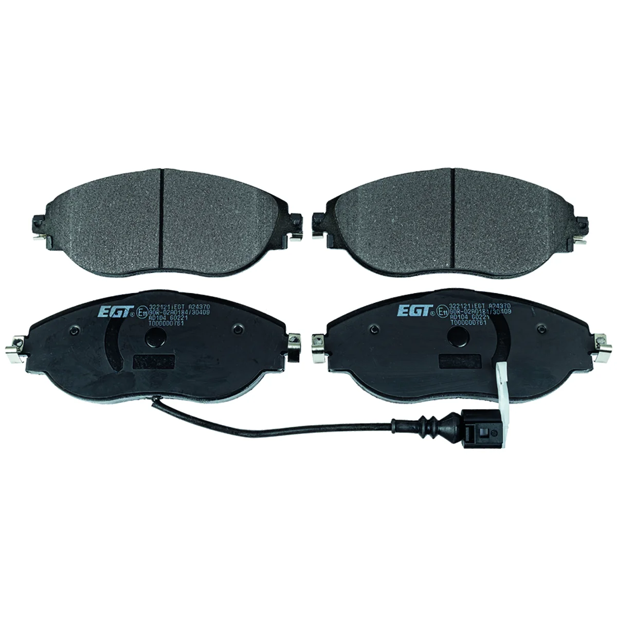 Bremseklodsessæt, Framaxel