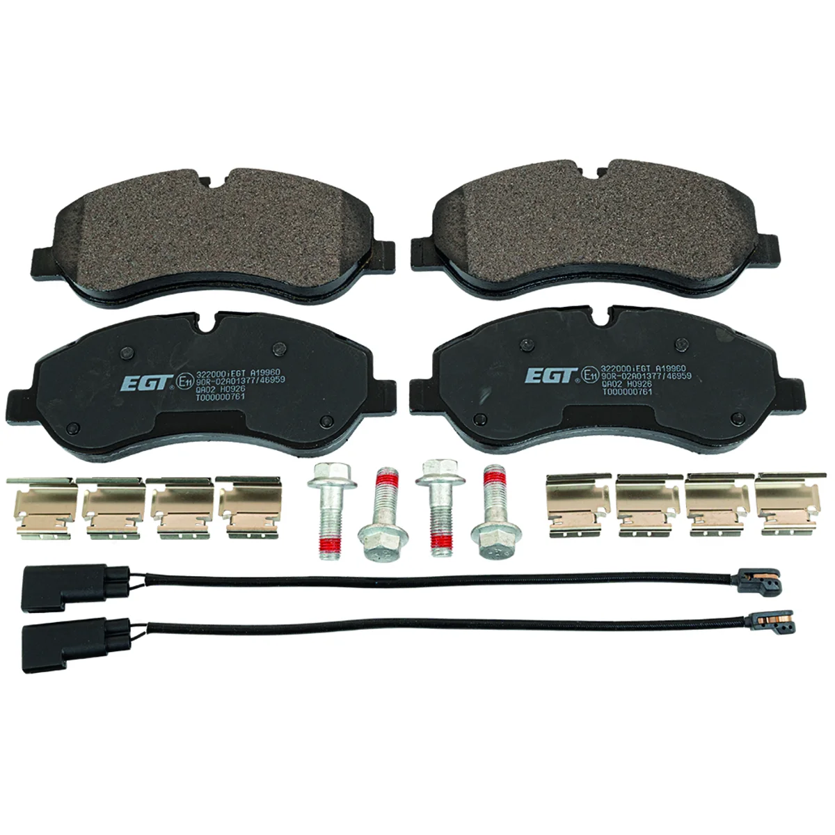 Bremseklodsessæt, Framaxel