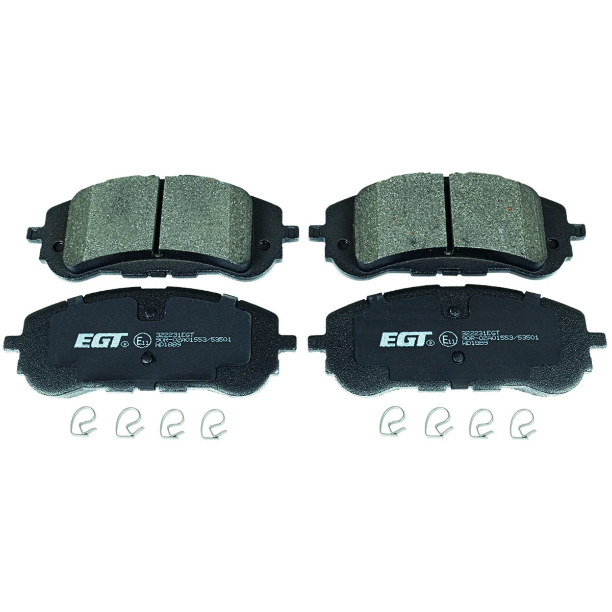 Bremseklodsessæt, Framaxel