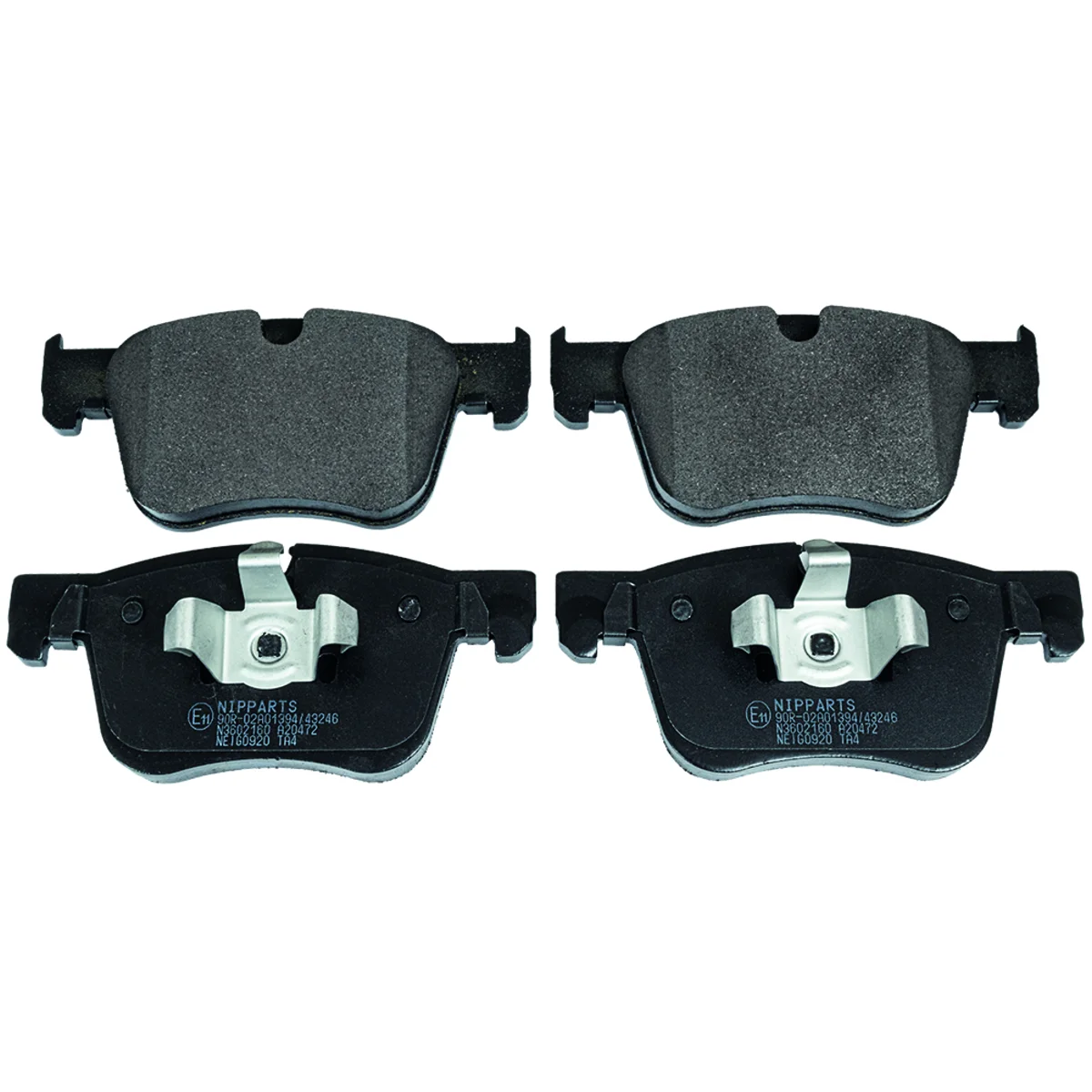 Bremseklodssæt, Frontaksel