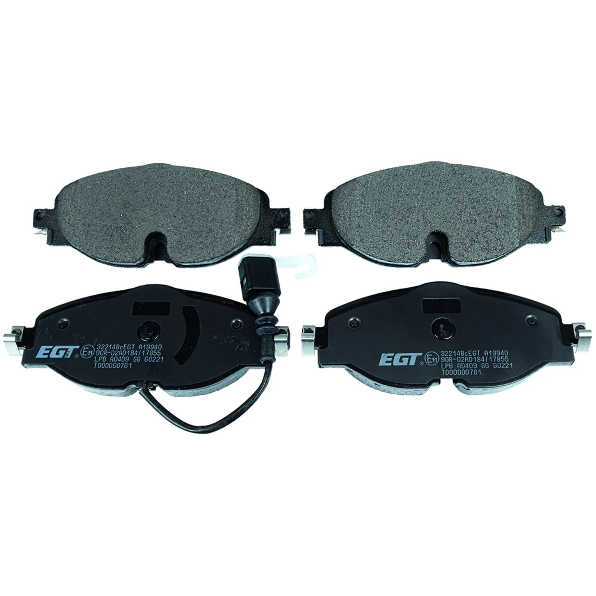 Bremseklodsessæt, Framaxel