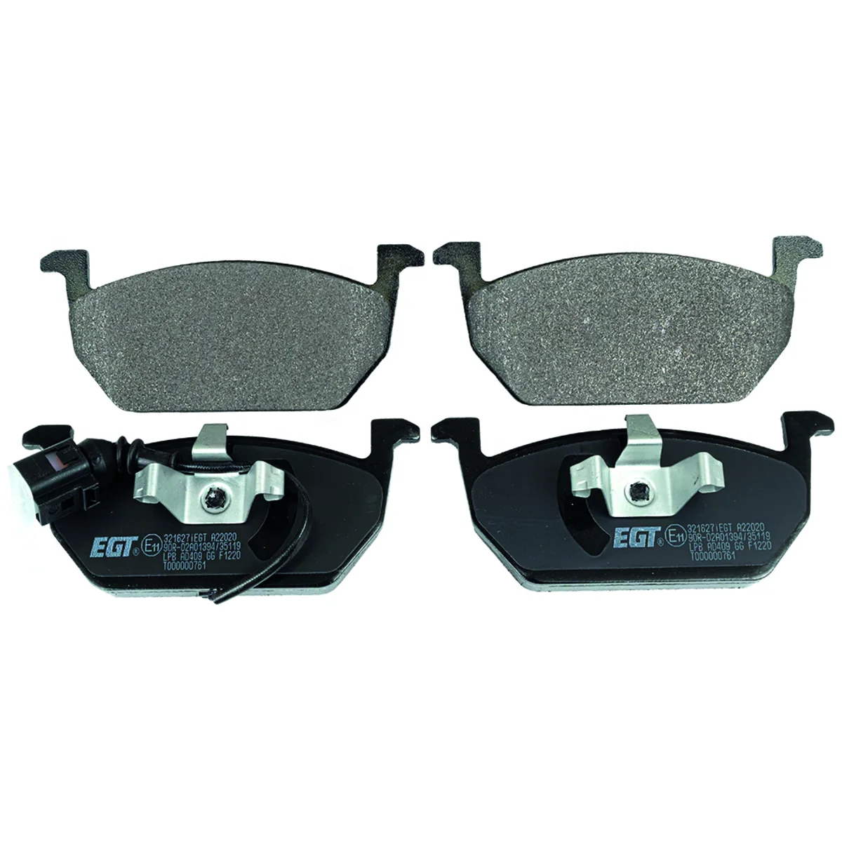 Bremseklodsessæt, Framaxel