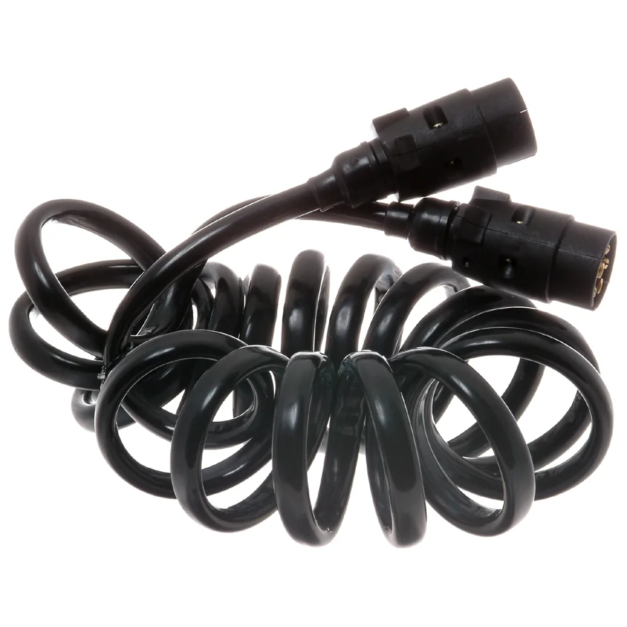 Trailerkabel spiral kon. 2,5 m.