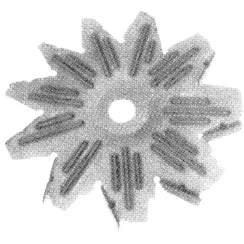 Ventilatorskive 15,9x125, højre