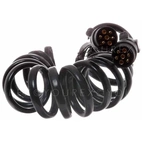Trailerkabel spiral kon. 2,5 m.