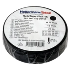 Elkabelstrips 20m x 19mm, Sort, 1 stk