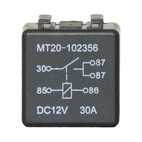 Minirelæ 5 pins. 12V-30A