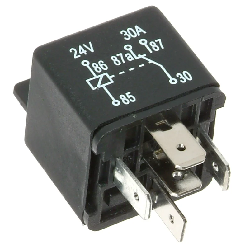 Mini-relæ 24V-10/20A, 5 ben