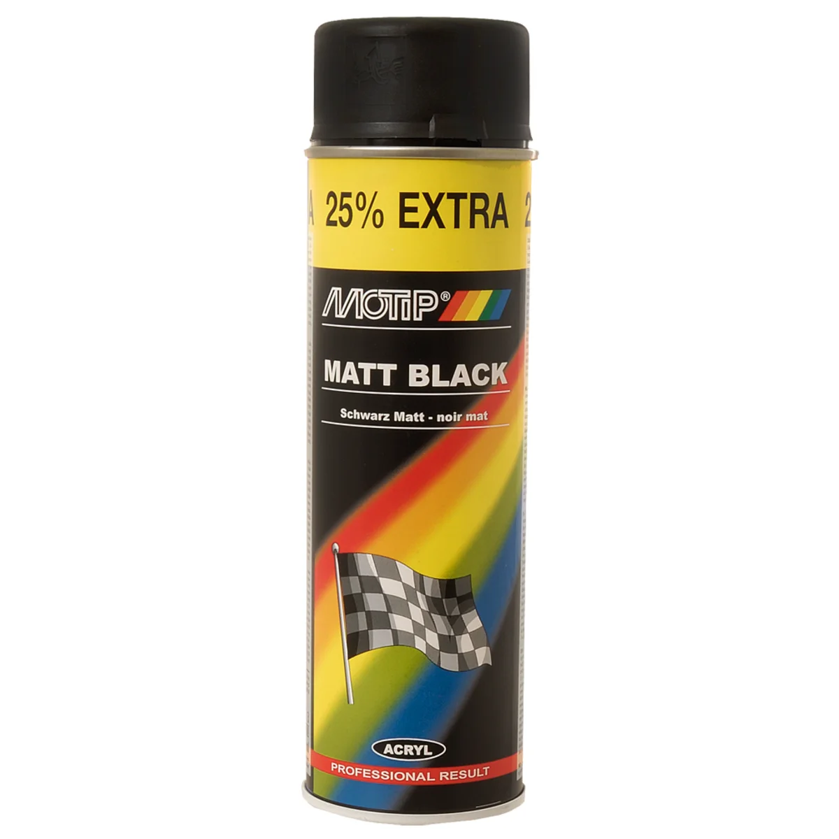 Sprøjtemaling Mattsort 500ml.