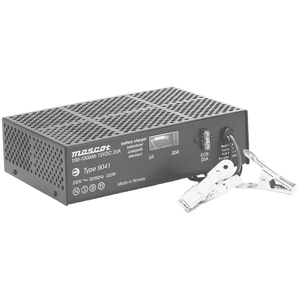 Batterilader,12V-20A/24V-10A